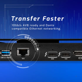 OWC Dock shows 10GbE port for fast wired networking