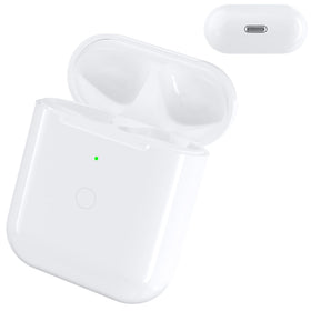 Owenbo replacement AirPods case front view, compact travel-friendly design for on-the-go charging