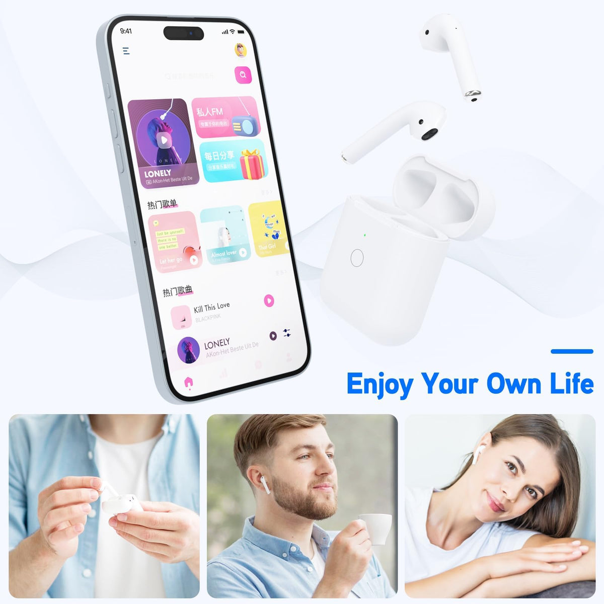 Owenbo replacement case with LED indicators shows battery status at a glance
