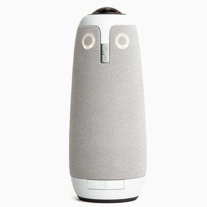 Owl Labs Meeting Owl 3 360-degree camera delivers immersive room coverage for hybrid meetings.