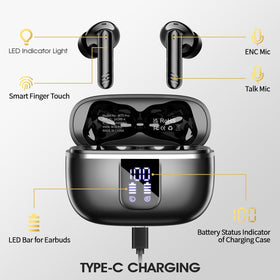 OWMSIC earbuds IPX7 waterproof design for gym use
