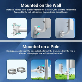 OWOKISO J-pole construction designed to resist bending in windy outdoor conditions.