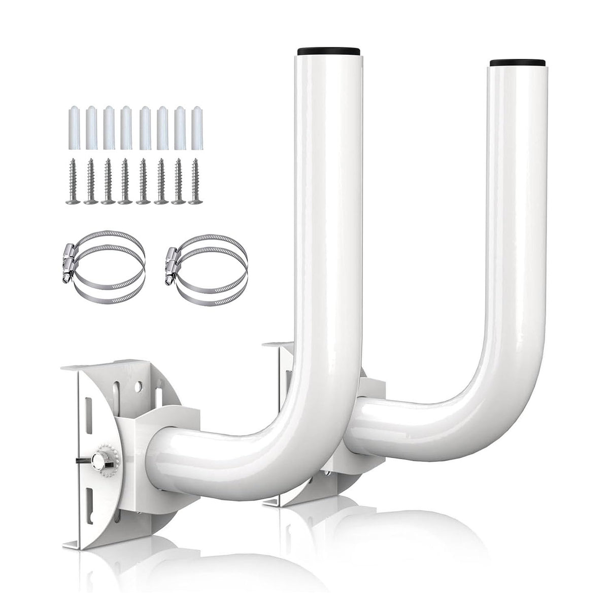 OWOKISO universal bridge bracket mounted on a pole for flexible outdoor deployment.