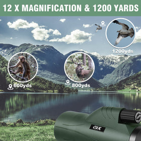 OXK Optics objective lens close-up showing bright light gathering advantage