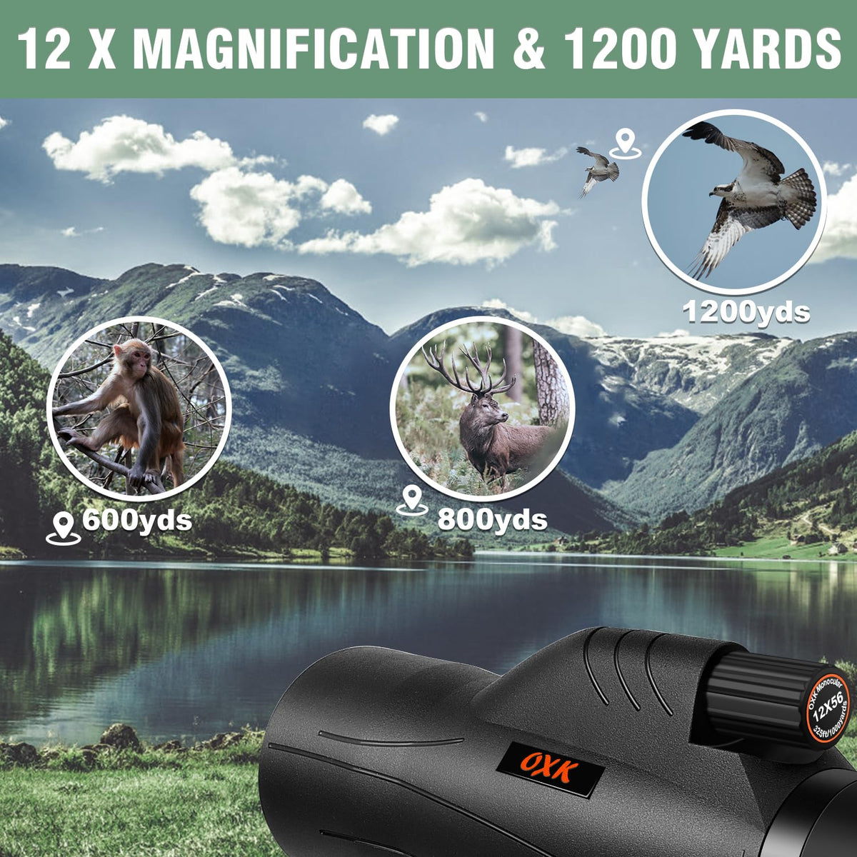 OXK Optics BAK4 prism with FMC coating reduces glare.