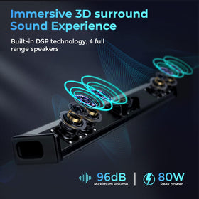 OXS S3 cinematic 3D surround delivers immersive sound from the front