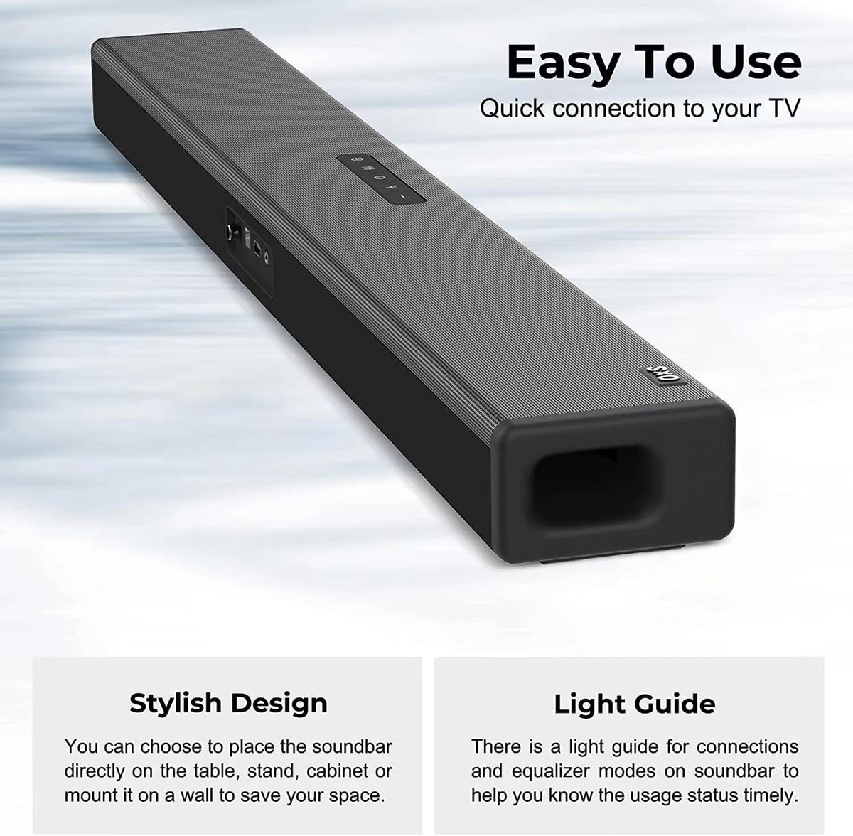 OXS S3 wall-mount-ready design saves space and blends with decor