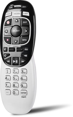 Oxumii RC73 setup guide image demonstrates quick syncing with DIRECTV Genie.