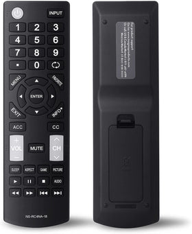 Oxumii universal remote front view ready for instant plug-and-play control with Insignia TVs