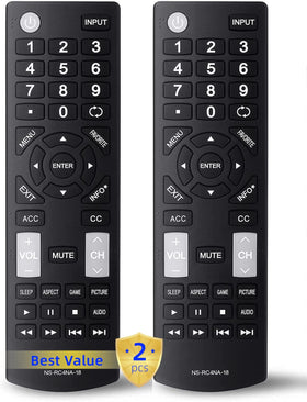 Oxumii universal remote front view demonstrates quick use and broad Insignia TV compatibility.