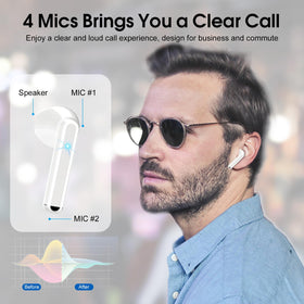 OYIB earbuds ready to pair for instant connectivity.
