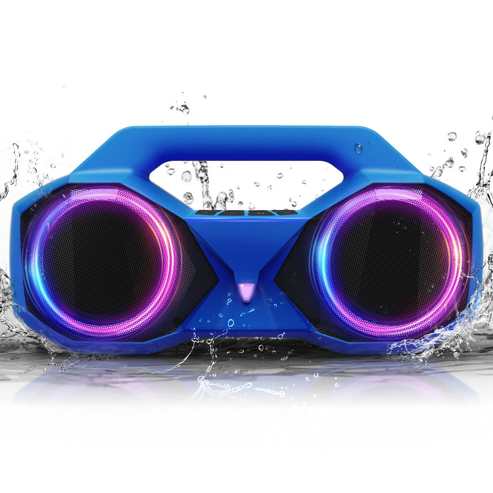 OZJ front view showing speaker face and controls for clear outdoor audio