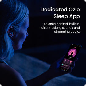 Ozlo Sleepbuds noise-blocking-tips reduce external disturbances for calmer nights.