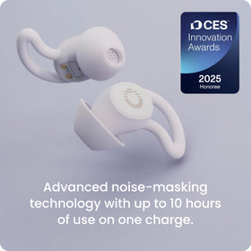 Ozlo Sleepbuds smart-case-charging extends power while traveling or overnight.
