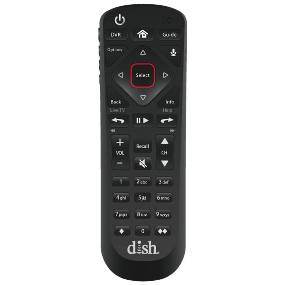 Pace International Seagate DN010312 remote for Dish Wally, front view with clearly labeled buttons.