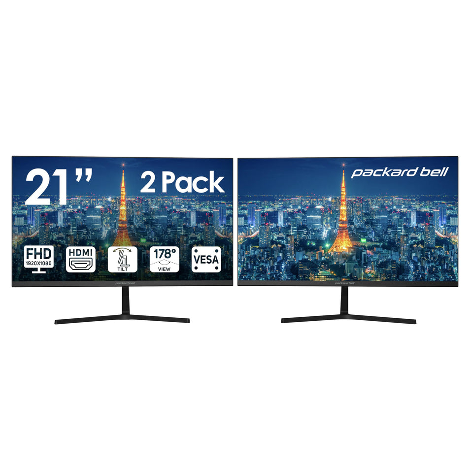 Packard Bell AirFrame 21-inch monitor front view for crisp home and office tasks.