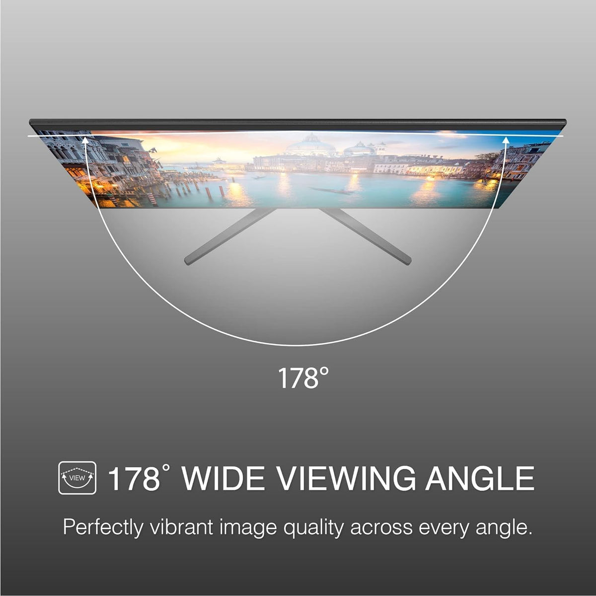 Adjustable tilt supports comfortable viewing across work sessions.