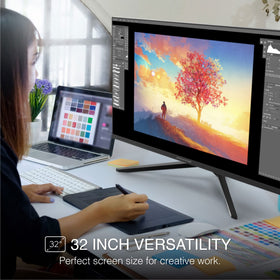 Packard Bell airFrame 32 178-degree viewing angle for easy sharing.