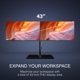 AirFrame 21.5 inch screens offer tilt-adjust comfort for extended work sessions.