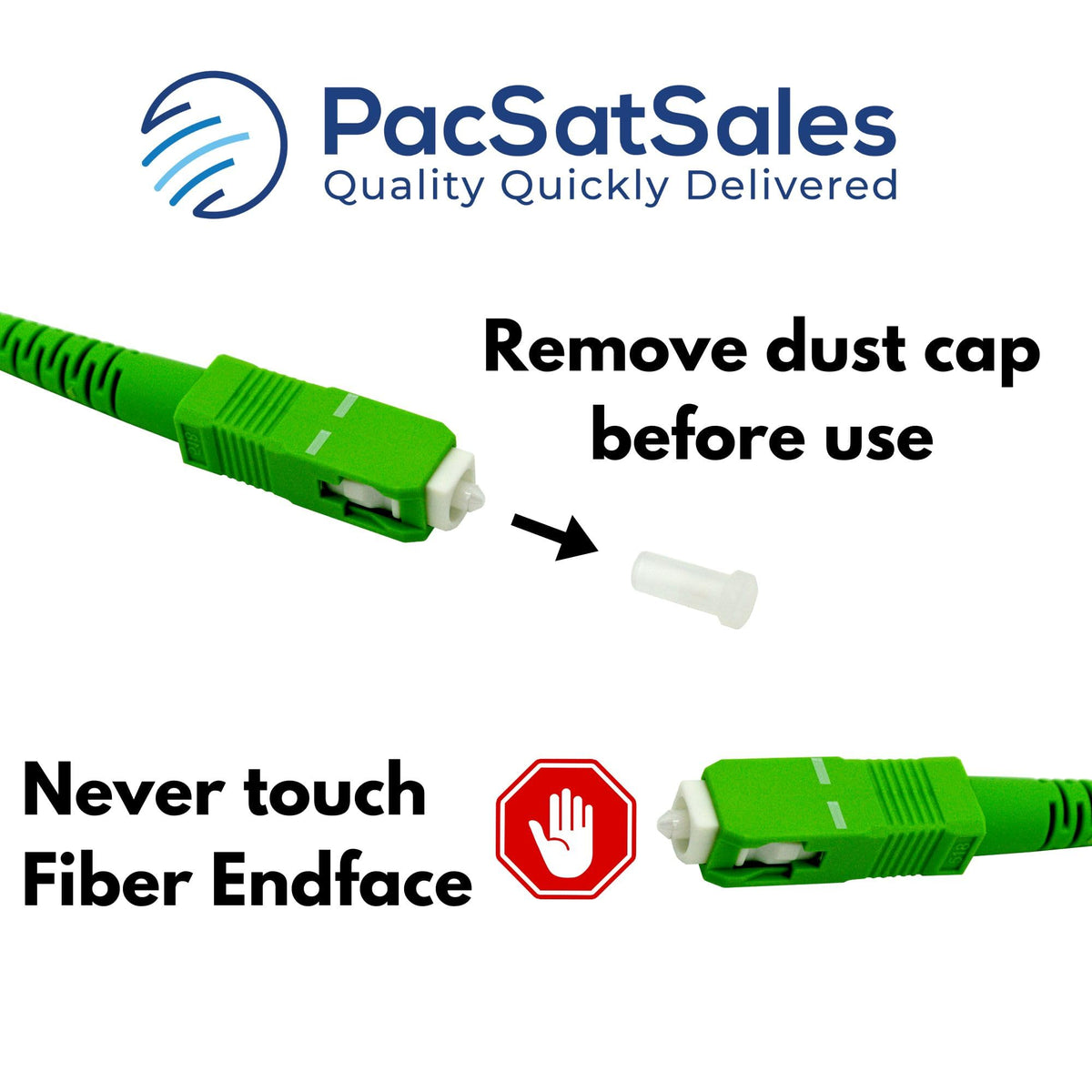 PacSatSales Verizon Fios-compatible cable ready to replace or extend a fiber run.