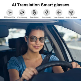 Padom AI smart glasses capture live-recording during conversations for review.