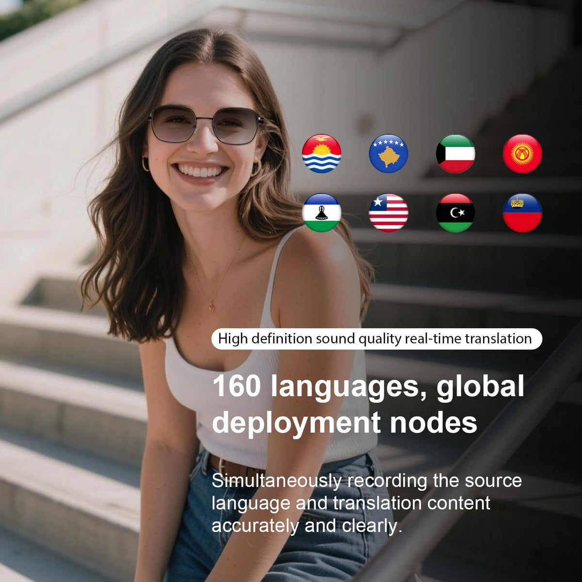 Padom AI smart glasses provide noise-cancellation for clear calls.