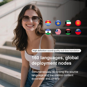Padom AI smart glasses provide noise-cancellation for clear calls.