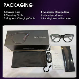 Padom AI Smart Glasses open-ear audio for hands-free listening.