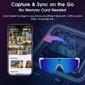 Padom blue mirror lenses reduce glare and protect eyes outdoors