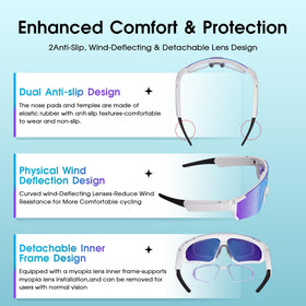 Padom outdoor sunglasses with camera use for sports