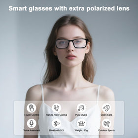 Padom Open-Ear Glasses provide immersive audio while staying aware of surroundings.