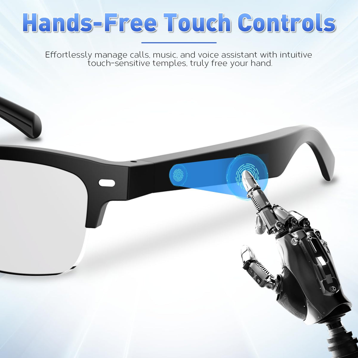 Padom Smart Glasses with Bluetooth 5.4 deliver stable, quick connections