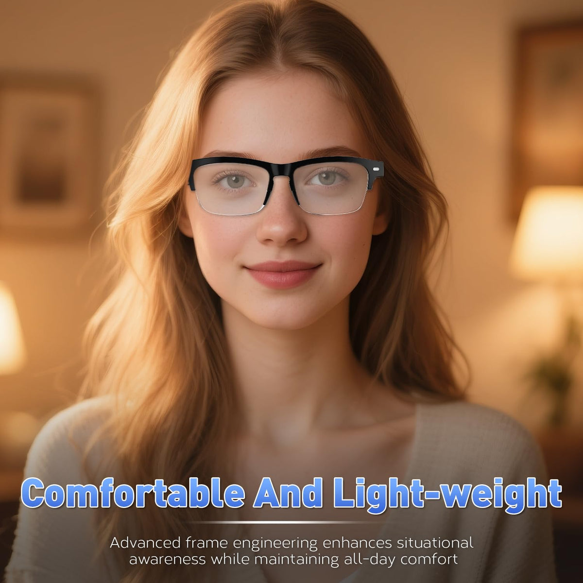 Padom Smart Glasses voice assistant activation via touch for quick tasks