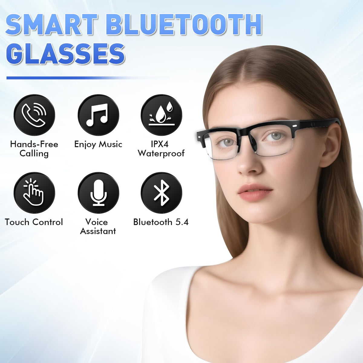 Padom Smart Glasses photochromic lenses adjust to light for versatile wear
