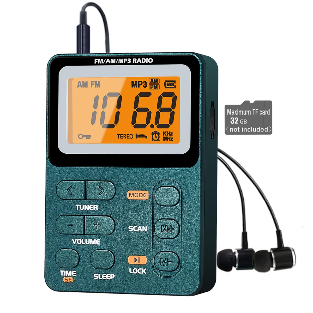 Paeiope front panel showing large LCD and controls for easy reading