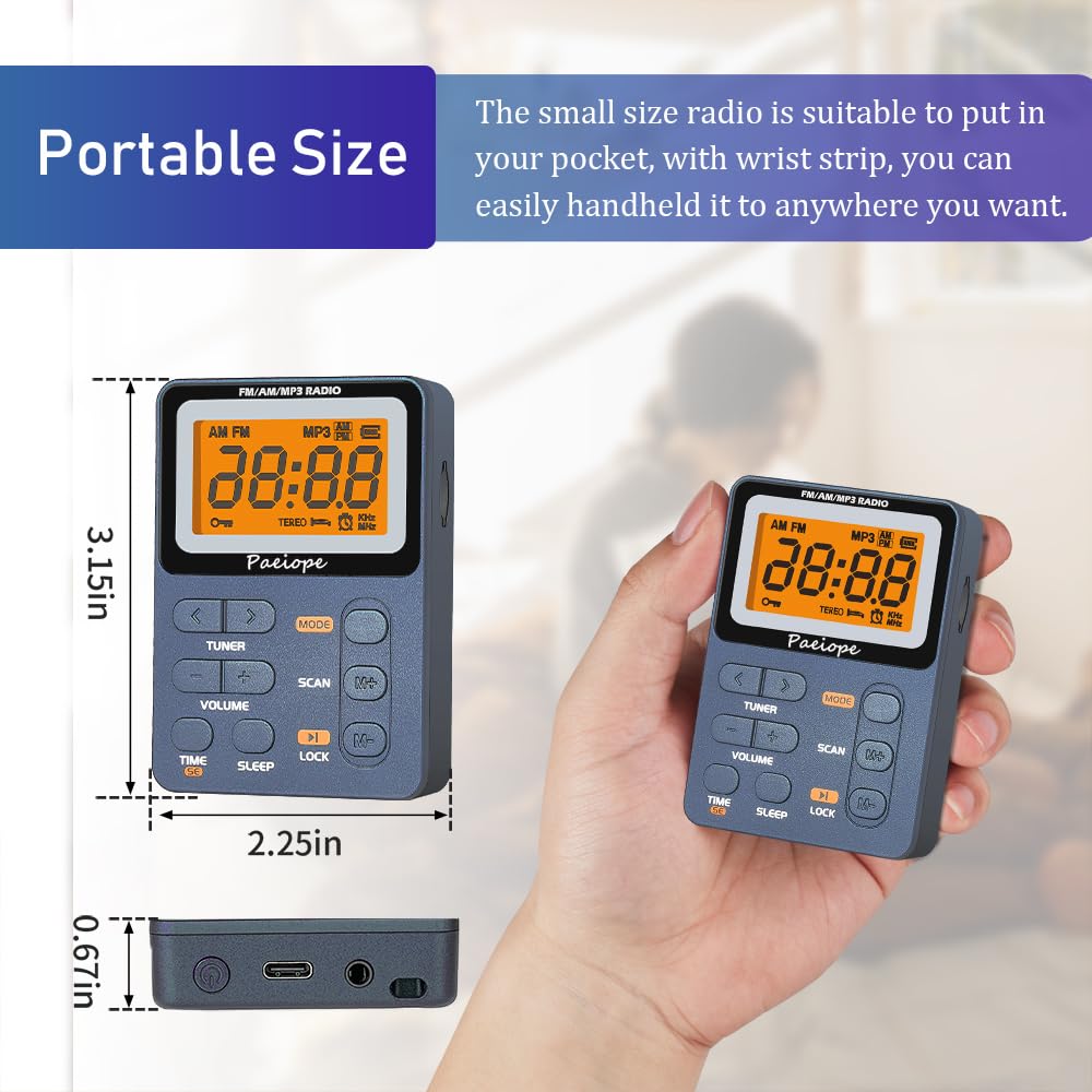 Paeiope held in hand with lanyard demonstrating compact scale and portability