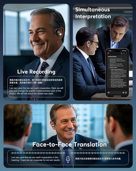 Paekole AI Translation Earbuds IPX7 waterproof design withstands sweat and rain