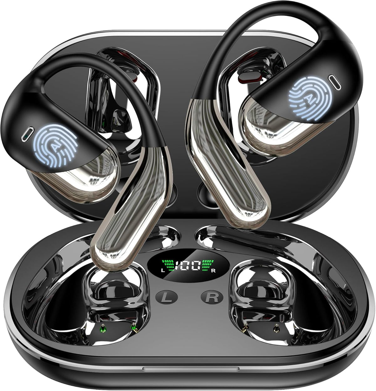 Paekole AI Translation Earbuds with open-ear design for safe conversations