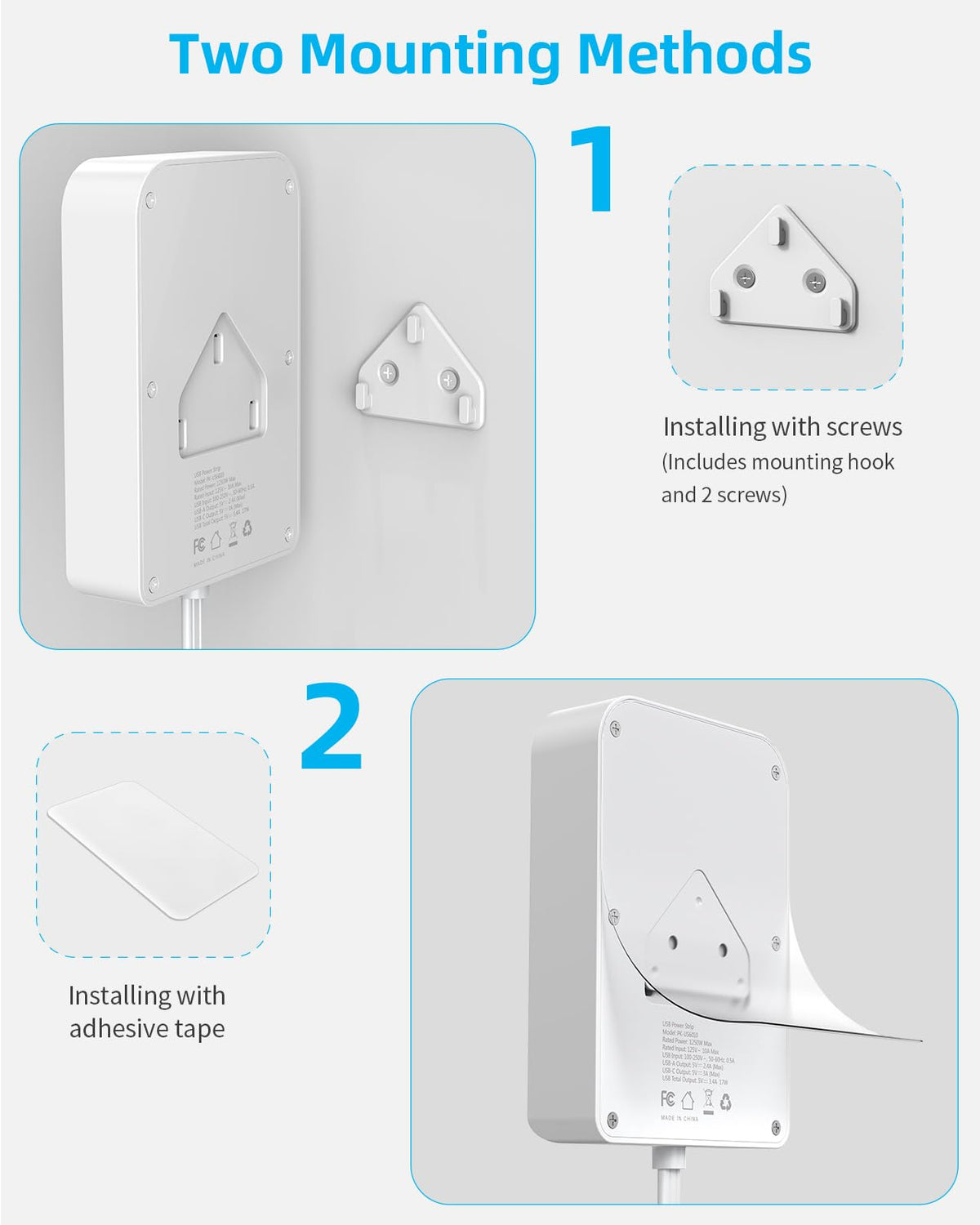 PAEWOK 350-joule surge protector guarding devices from spikes