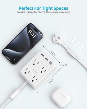 PAEWOK 350J surge protector shields devices from voltage spikes
