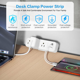 PAEWOK 6.5 ft thin extension cord reduces cord damage.