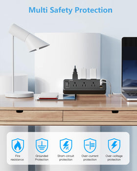 PAEWOK table-edge clamp enables tidy desk organization