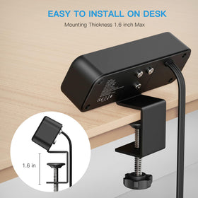PAEWOK easy desk-mount installation system for quick setup.