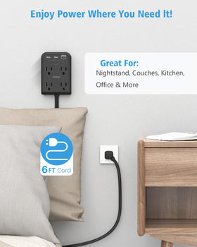 PAEWOK wall mount options include adhesive pad or screws