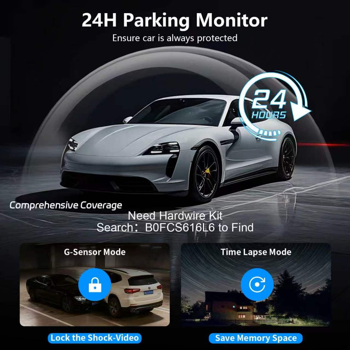 Pahaa W3 waterproof rear 170-degree camera for challenging weather