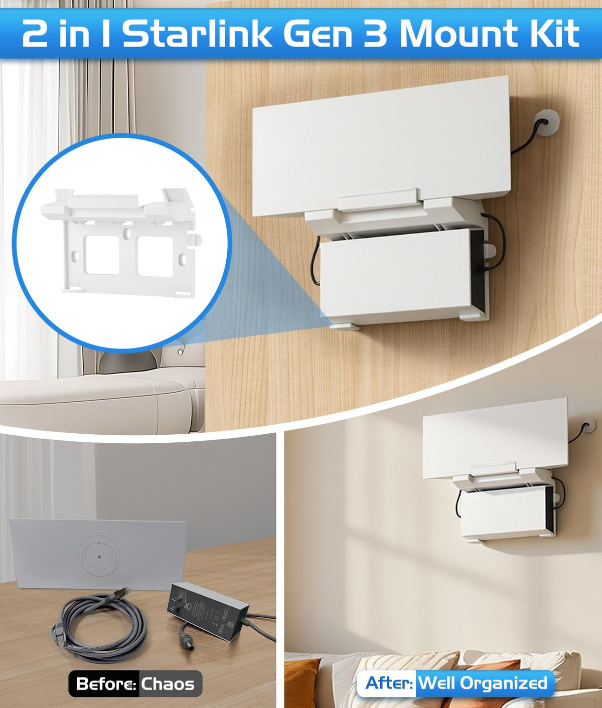 PAHTTO packaging and hardware layout illustrating included screws and ease of installation