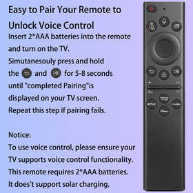 Close-up of Pairtty remote buttons showing voice and media keys for quick navigation