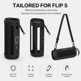 PAIYULE Flip 5 silicone case back view highlights snug fit and durable material.