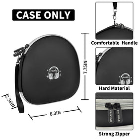PAIYULE case with mesh pocket organizes charging cables and small accessories.