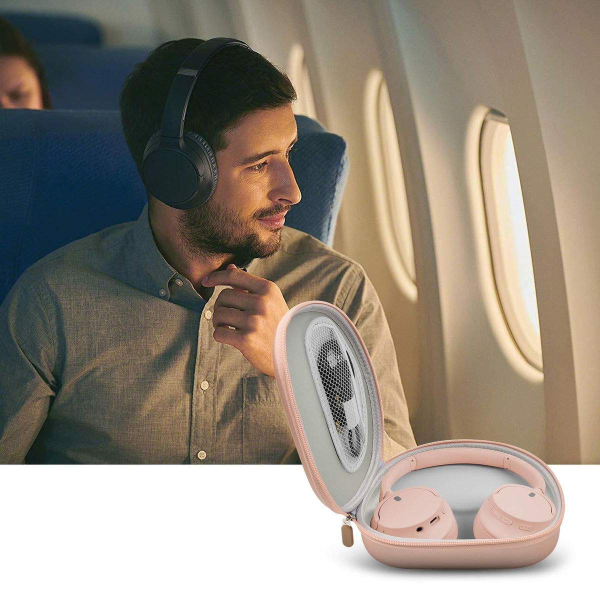 PAIYULE headphone case compact travel size for easy carry